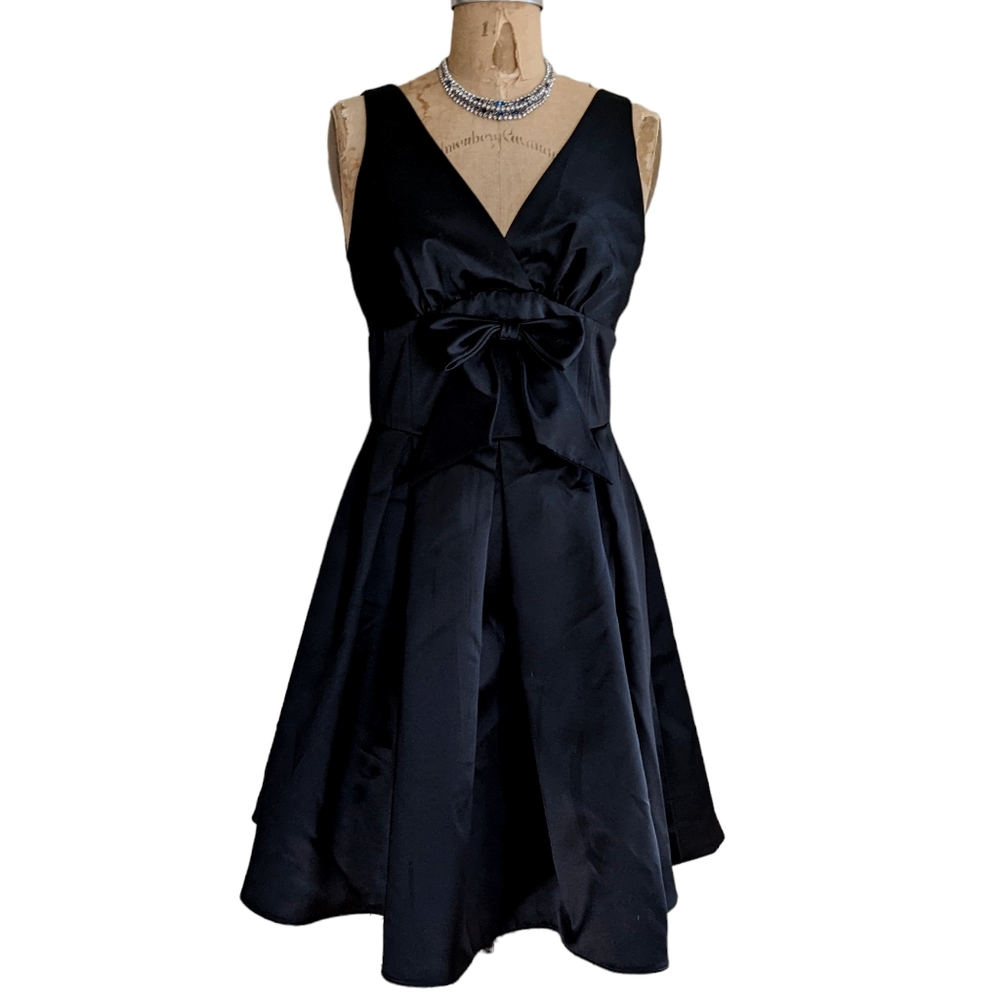 ABS Allen Schwartz Black Sleeveless Cocktail Dress Size 10